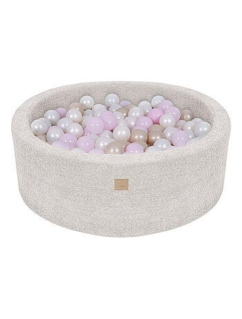 Piscine à balles pour enfant 90x30cm, Champagne Écru (200 balles)