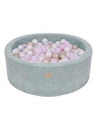 Piscine à balles pour enfant 90x30cm, Menthe fraîche (200 balles)