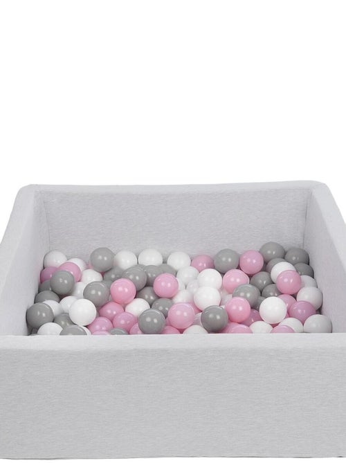Piscine À Balles Pour Enfant, 90x90 Cm, Aire De Jeu + 150 Balles Blanc,rose Clair,gris - Kiabi