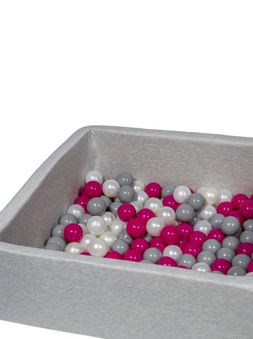 Piscine À Balles Pour Enfant, 90x90 Cm, Aire De Jeu + 150 Balles Perle, Rose, Gris - Kiabi