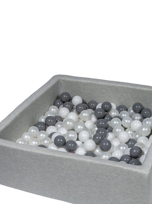 Piscine À Balles Pour Enfant, 90x90 Cm, Aire De Jeu + 200 Balles Blanc, Perle, Gris - Kiabi