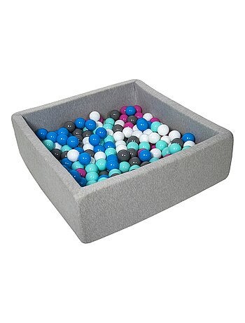Piscine À Balles Pour Enfant, 90x90 Cm, Aire De Jeu + 200 Balles Blanc,bleu,rose,gris,turquoise