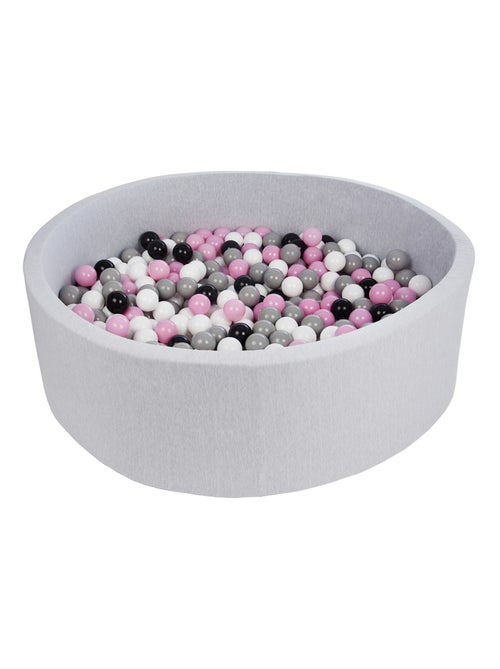 Piscine à balles pour enfant, diamètre env.125 cm, Aire de jeu + 600 balles noir,blanc,rose,gris - Kiabi Piscine à balles pour enfant, diamètre env.125 cm, Aire de jeu + 600 balles noir,blanc,rose,gris - Kiabi