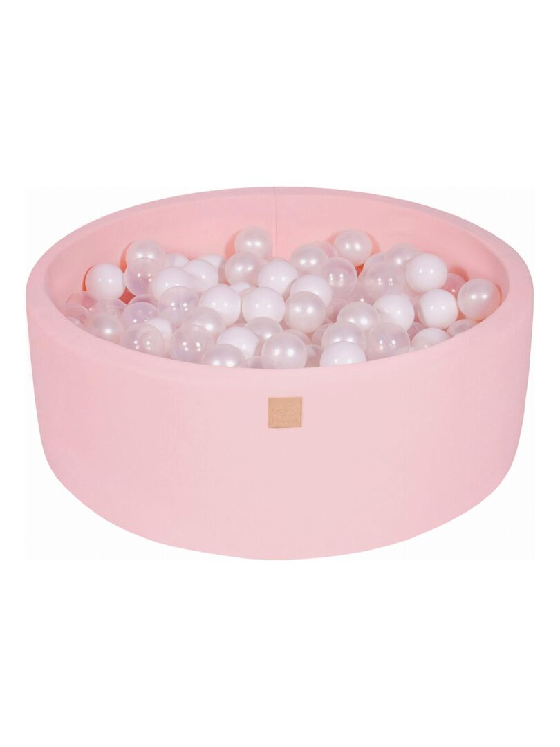 Piscine Balles Pour Bébé Rond H30cm Coton, 200 Balles Rose clair - Kiabi