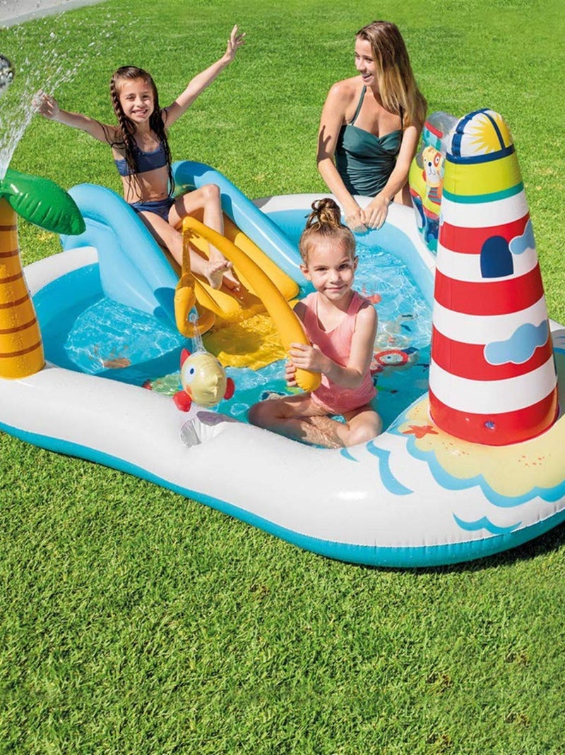 Piscine gonflable pour enfants Fishing Fun Play Center 218 x 188 x 99 cm N/A - Kiabi