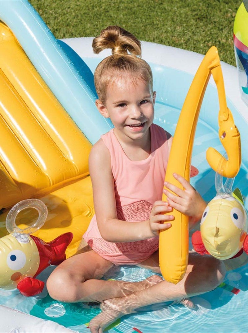 Piscine gonflable pour enfants Fishing Fun Play Center 218 x 188 x 99 cm N/A - Kiabi