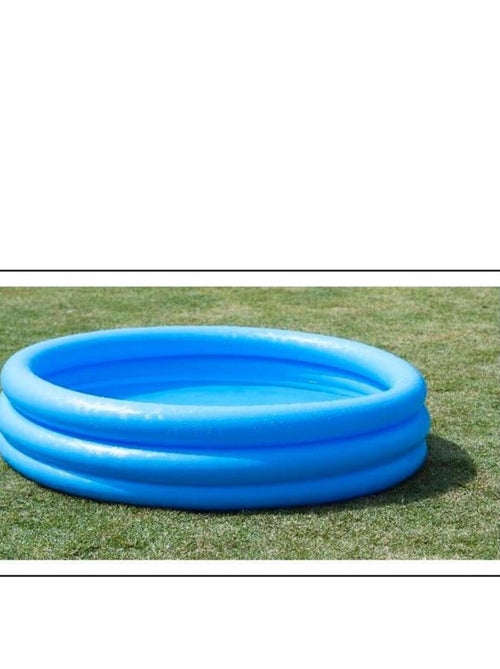 Piscine pataugeoire CRYSTAL BLUE de 1,44 m de diamètre - Kiabi