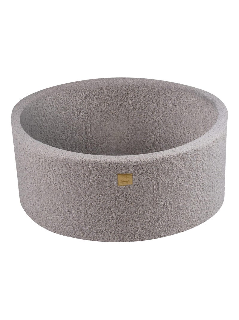 Piscines en Mousse pour Bébé Rondes 90x40cm sans Balles Certifié, Boucle, Gris Gris - Kiabi