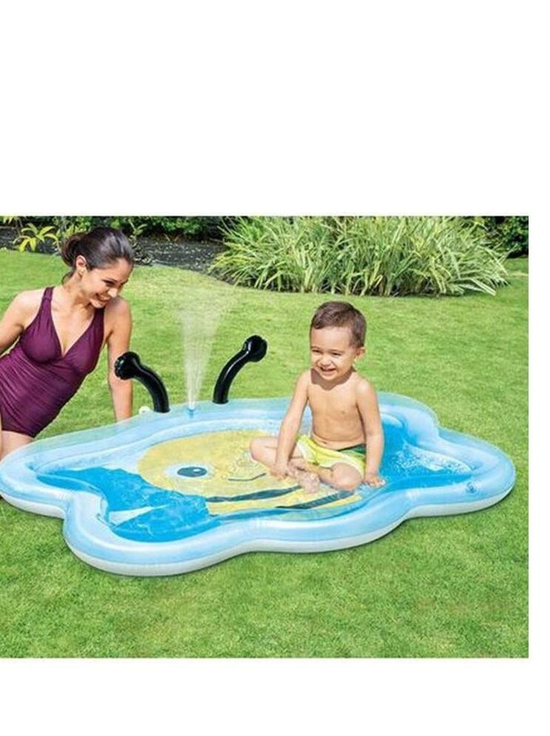 Piscinette gonflable fontaine abeille Bleu - Kiabi