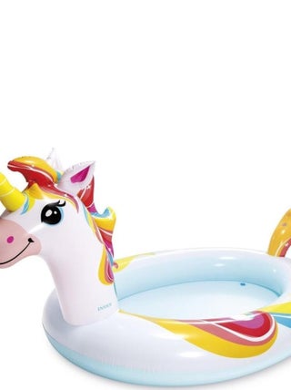 Piscinette gonflable fontaine licorne