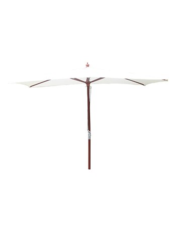 PISE Parasol gris rectangle 2,97 x 1,91 m