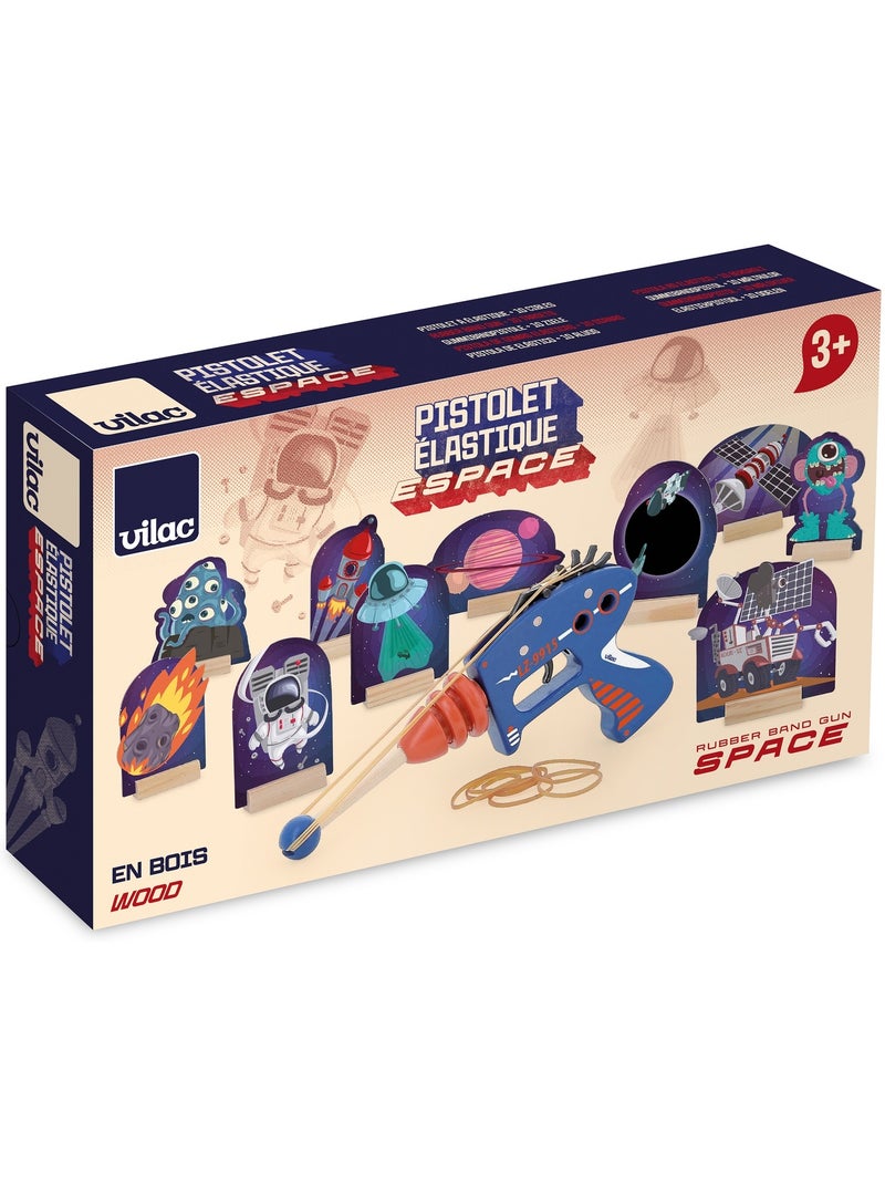Pistolet à élastiques Espace Bleu - Kiabi
