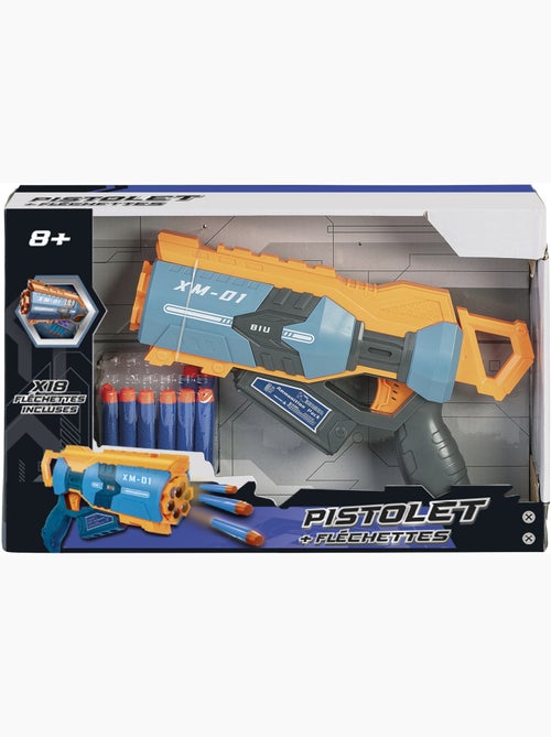 Pistolet Barillet 18 flèches - Kiabi