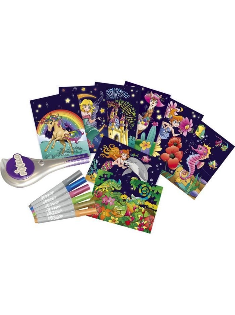 Pixelo Jeu De Coloriage Coffret Métallique - Lansay Bleu - Kiabi