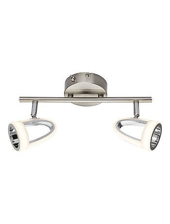 Plafonnier 2 spots LED design moderne RODRIK