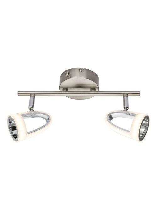 Plafonnier 2 spots LED design moderne RODRIK - Kiabi