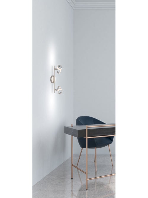 Plafonnier 2 spots LED design moderne RODRIK - Kiabi