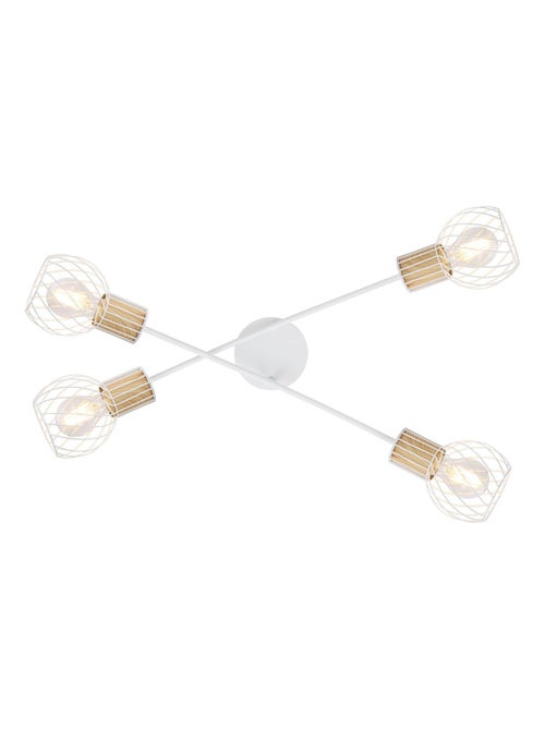Plafonnier 4 lampes en métal design contemporain LUISE - Kiabi