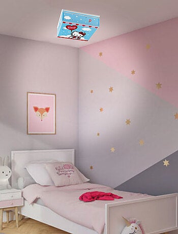Plafonnier carré hello kitty