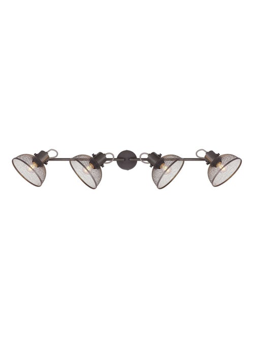 Plafonnier rampe 4 lampes design vintage MONIGA - Kiabi