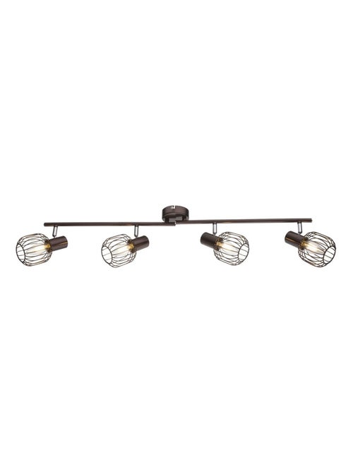 Plafonnier rampe 4 spots en métal design industriel AKIN - Kiabi