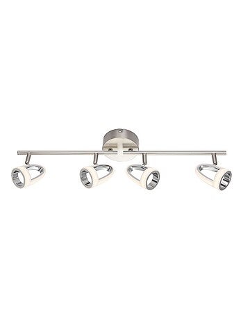Plafonnier rampe 4 spots LED design moderne RODRIK