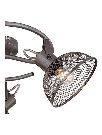 Plafonnier rond 3 lampes design vintage MONIGA