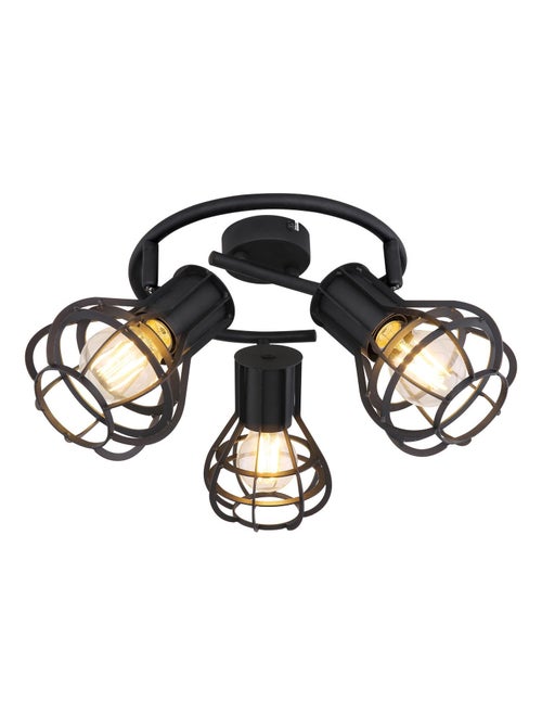 Plafonnier rond 3 spots design industriel CLASTRA - Kiabi