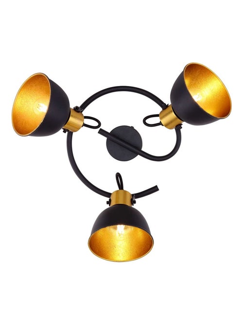 Plafonnier rond 3 spots en métal design industriel NAMUS - Kiabi