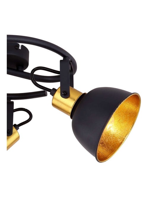 Plafonnier rond 3 spots en métal design industriel NAMUS - Kiabi