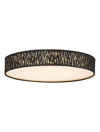 Plafonnier rond à LED design velours Tuxon