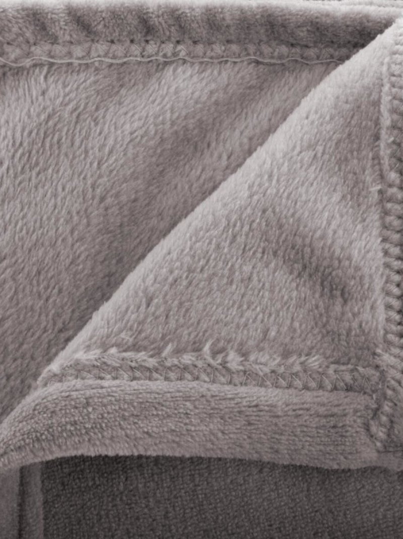 Plaid - Atmosphera - 100% Polyester Gris clair - Kiabi