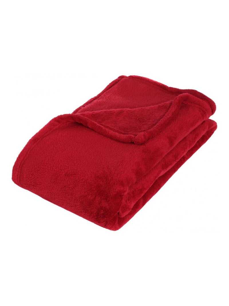 Plaid - Atmosphera - 100% Polyester Rouge - Kiabi