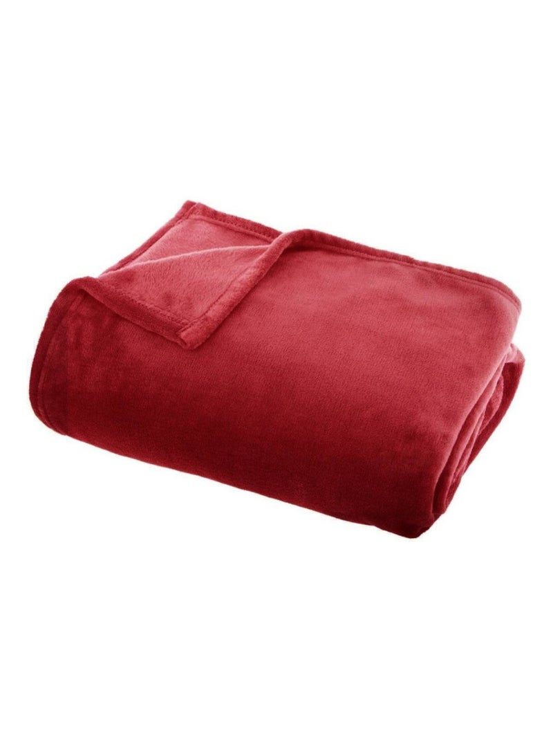 Plaid - Atmosphera - 100% Polyester Rouge - Kiabi