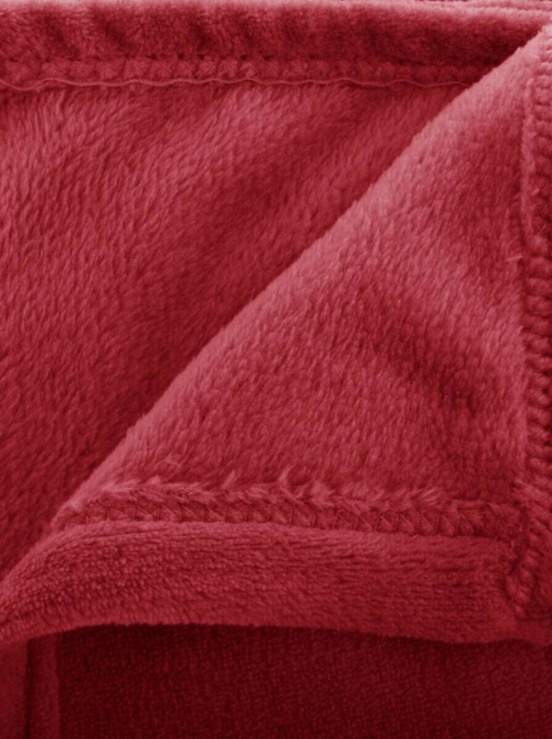 Plaid - Atmosphera - 100% Polyester Rouge - Kiabi