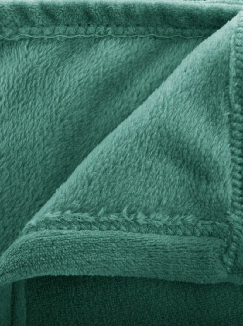 Plaid - Atmosphera - 100% Polyester Vert sapin - Kiabi