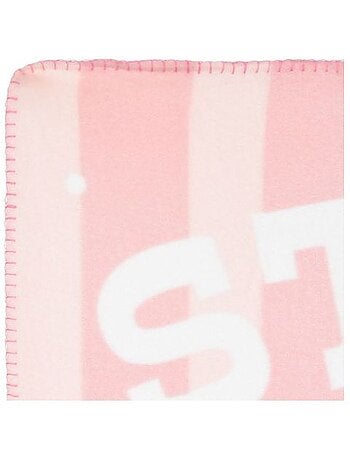 Plaid - disney - lilo et stitch - 100 x 150 cm - rose - polaire 100% polyester