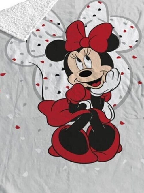 Plaid - Disney Minnie En Robe Rouge - 130x170 cm - Kiabi