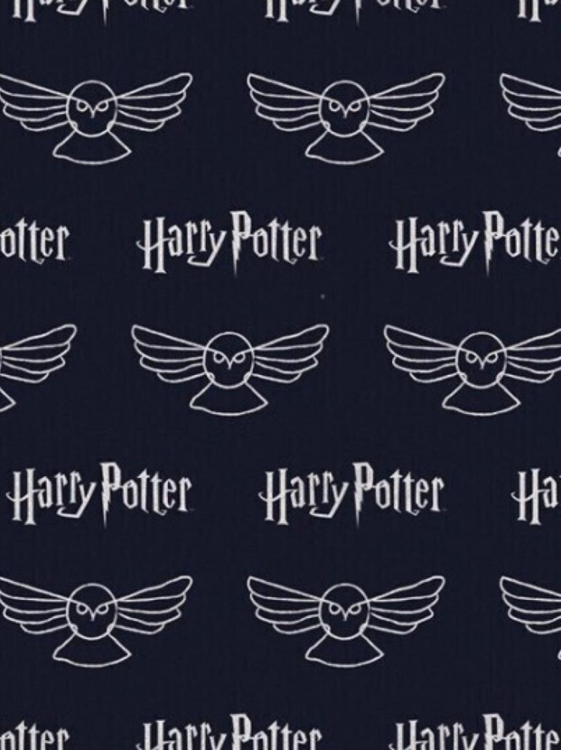 Plaid - Harry Potter Fond Noir - 180 cm x 200 cm Multicolore - Kiabi