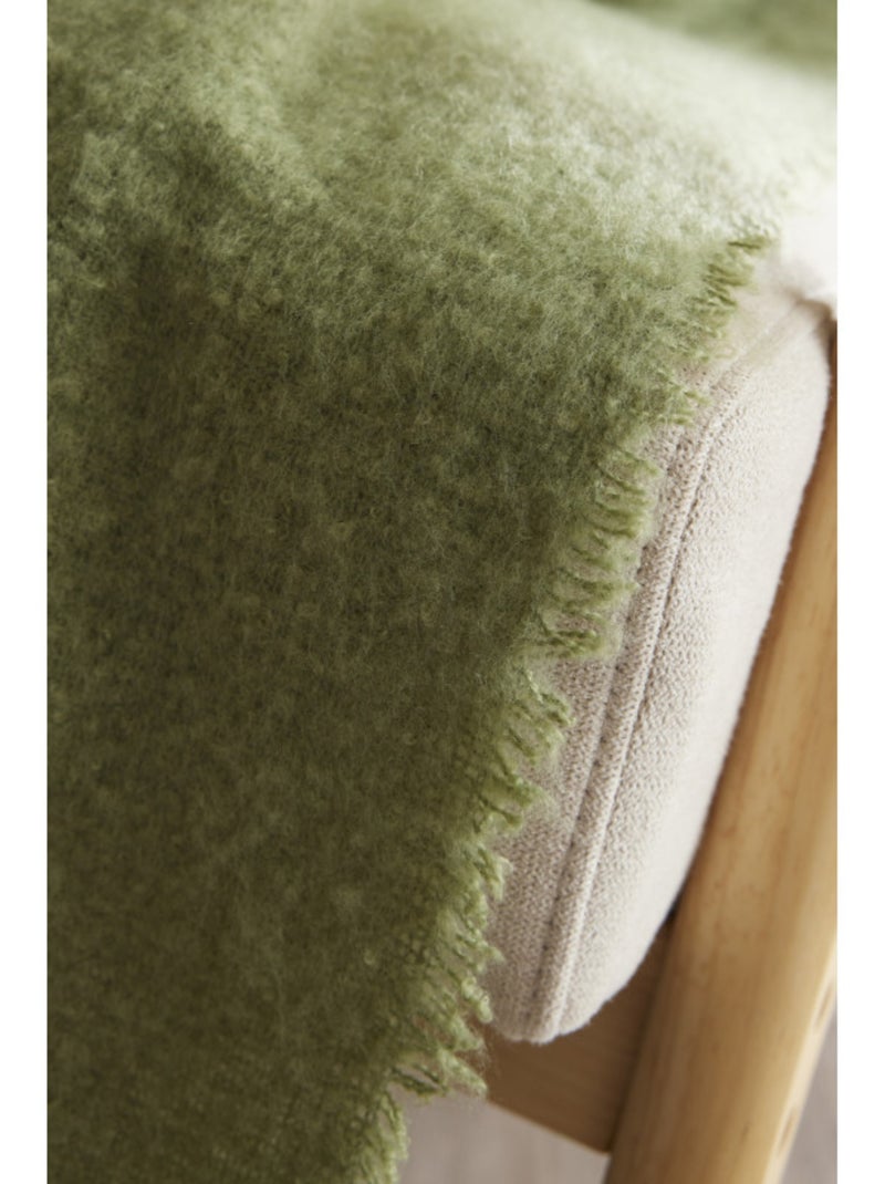 Plaid - Le Fil d'Ariane - 100% Polyester Vert olive - Kiabi