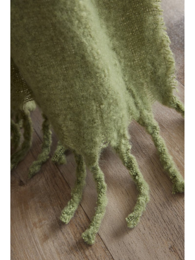 Plaid - Le Fil d'Ariane - 100% Polyester Vert olive - Kiabi