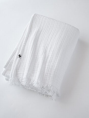 Plaid - L'effet papillon - 100% gaze de coton 125 gr/m²