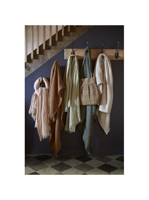 Plaid - L'effet papillon - 100% gaze de coton 125 gr/m² - Kiabi