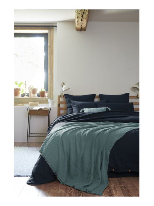 Plaid - L'effet papillon - 100% gaze de coton 125 gr/m² - Kiabi