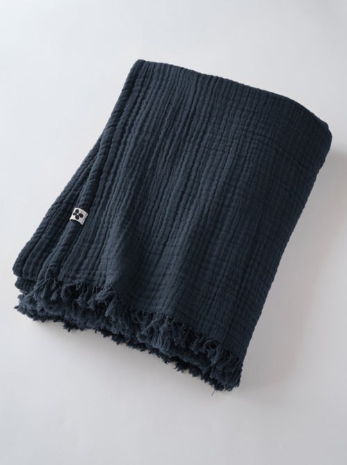 Plaid - L'effet papillon - 100% gaze de coton 125 gr/m² - Kiabi