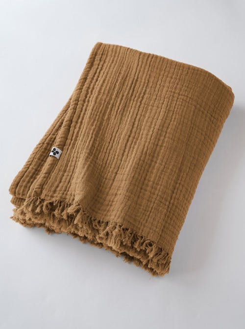 Plaid - L'effet papillon - 100% gaze de coton 125 gr/m² - Kiabi