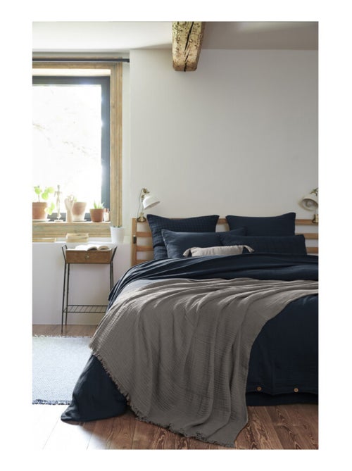 Plaid - L'effet papillon - 100% gaze de coton 125 gr/m² - Kiabi