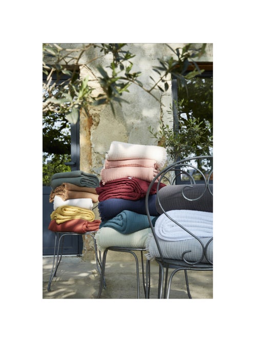 Plaid - L'effet papillon - 100% gaze de coton 125 gr/m² - Kiabi