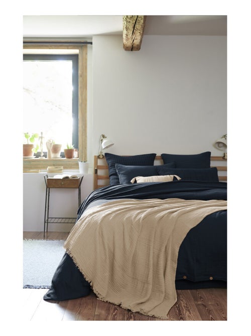 Plaid - L'effet papillon - 100% gaze de coton 125 gr/m² - Kiabi
