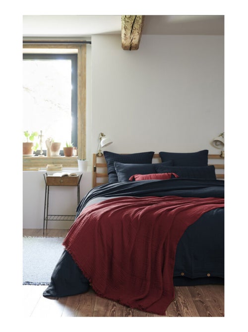 Plaid - L'effet papillon - 100% gaze de coton 125 gr/m² - Kiabi
